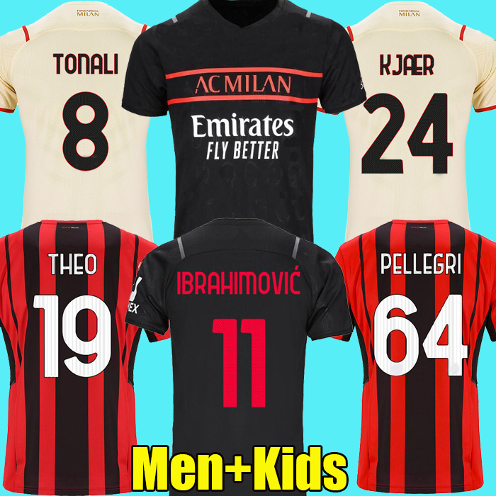 AC milan 21 22 soccer jersey IBRAHIMOVIC PELLEGRI GIROUD BENNACER KESSIE KJÆR ROMAGNOLI CALHANOGLU 2021 football shirt TONALI REBIC maillot men kids kit Unifroms, Player home
AC milan 21 22 soccer jersey IBRAHIMOVIC PELLEGRI GIROUD BENNACER KESSIE KJÆR ROMAGNOLI CALHANOGLU 2021 football shirt TONALI REBIC maillot men kids kit Unifroms, Player home