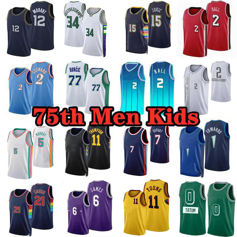 75th Kevin Durant Basketball jerseys Giannis LaMelo Ball Ja Harden Morant Stephen Trey Curry Young Lillard Jokic Tatum DeRozan Embiid jersey Mobley 2022 Mens Kid, Colour 3
75th Kevin Durant Basketball jerseys Giannis LaMelo Ball Ja Harden Morant Stephen Trey Curry Young Lillard Jokic Tatum DeRozan Embiid jersey Mobley 2022 Mens Kid, Colour 3