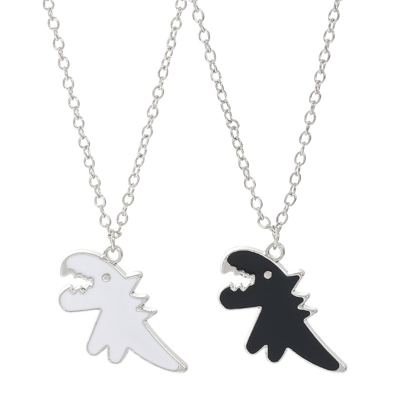 personalized small dinosaur style design metal necklace with pendant fashion casual gift anniversary party, Silver
personalized small dinosaur style design metal necklace with pendant fashion casual gift anniversary party, Silver
