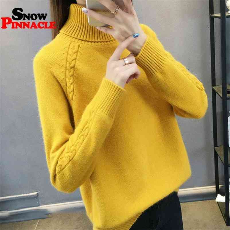 Women's sweater coat Casual Solid knitted loose thick turtleneck pullovers for Autumn Winter female 210524, Light green
Women's sweater coat Casual Solid knitted loose thick turtleneck pullovers for Autumn Winter female 210524, Light green