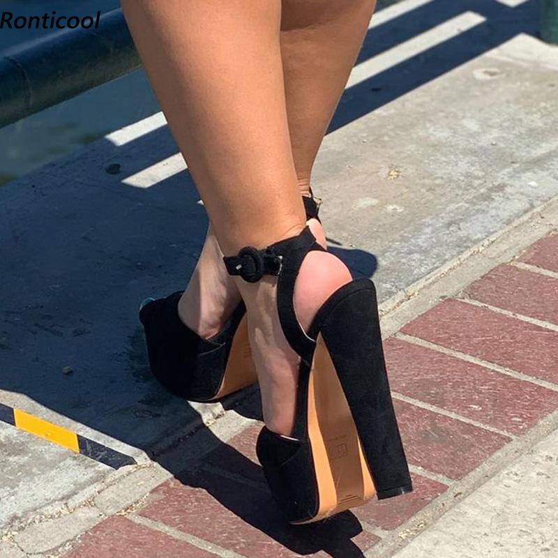 Sandals Ronticool 2021 Stylish Women Summer Platform Ankle Strap Chunky Heel Open Toe Elegant Black Dress Shoes US Size 5-20, B0942 black
Sandals Ronticool 2021 Stylish Women Summer Platform Ankle Strap Chunky Heel Open Toe Elegant Black Dress Shoes US Size 5-20, B0942 black