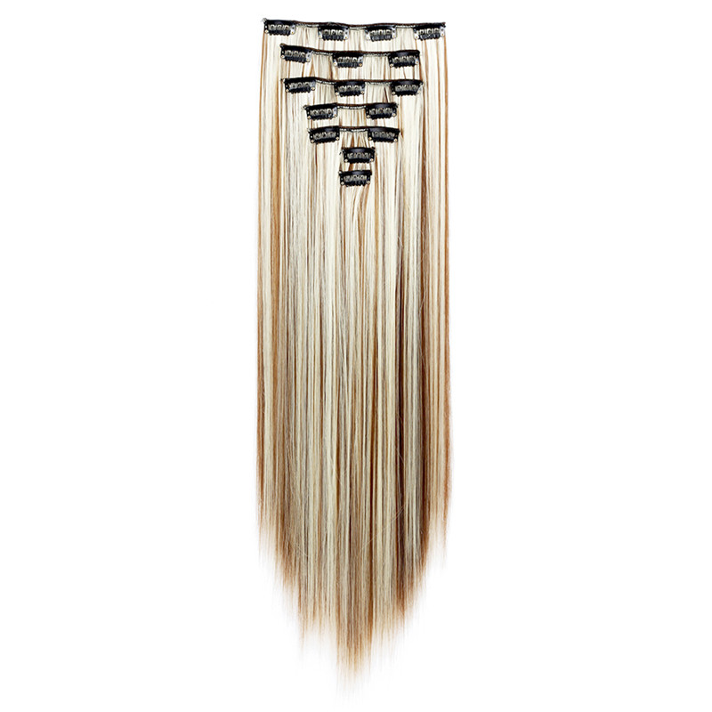 Highlight Color Synthetic Clip On Hair Extensions High Temperature Fiber Straight Hairpieces 7pcs/Set 130g 16Clips For Women
Highlight Color Synthetic Clip On Hair Extensions High Temperature Fiber Straight Hairpieces 7pcs/Set 130g 16Clips For Women