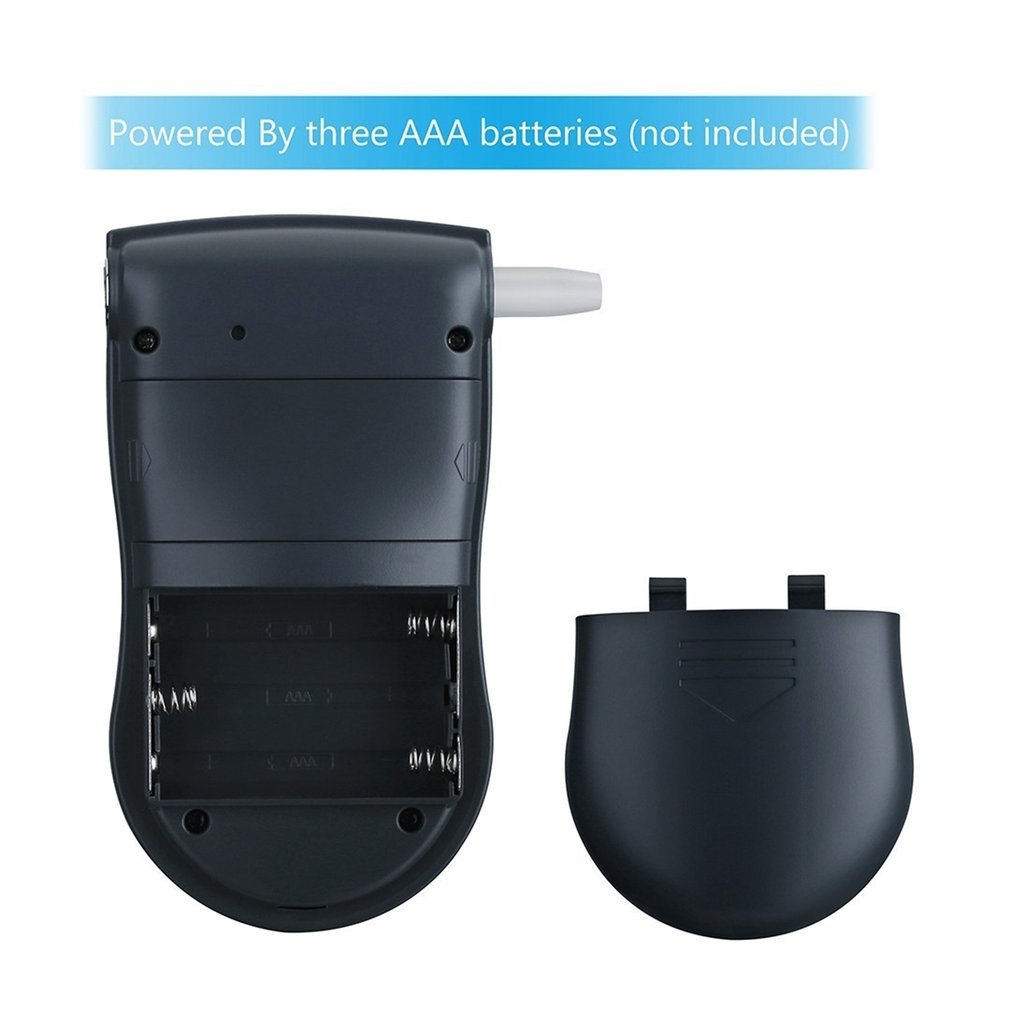 Portable Police Blast Test Analyzer Detector Digital Lcd Alcohol Sensor Breath Tester with 5 Wegwerp Moon Pieces 818