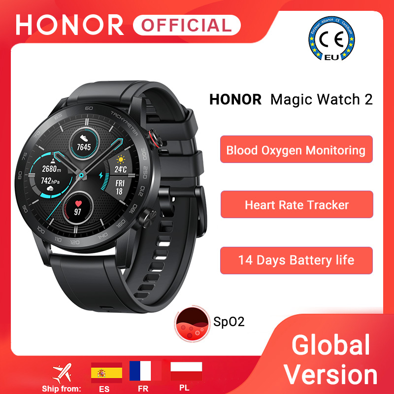 In Stock Global Version Honor Magic Watch 2 Smart Watch Bluetooth 5.1 Smartwatch Blood Oxygen 14 Days Waterproof MagicWatch 2g, 42mm black
In Stock Global Version Honor Magic Watch 2 Smart Watch Bluetooth 5.1 Smartwatch Blood Oxygen 14 Days Waterproof MagicWatch 2g, 42mm black
