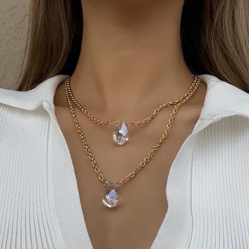 Pendant Necklaces Flashbuy Long Gold Color Chain For Women Transparent Resin Beads Geometric Fashion Jewelry
Pendant Necklaces Flashbuy Long Gold Color Chain For Women Transparent Resin Beads Geometric Fashion Jewelry
