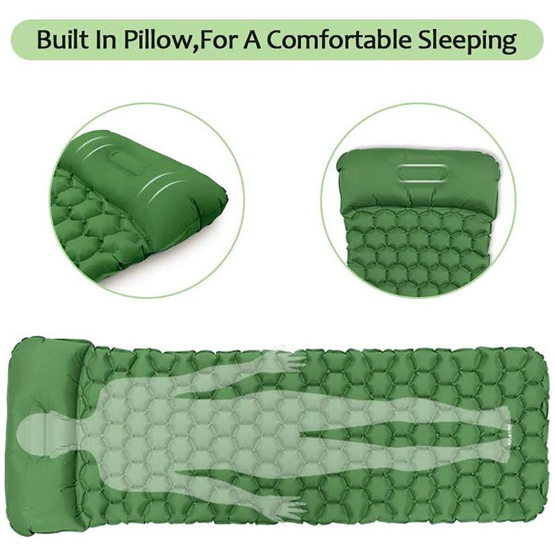 Outdoor Pads Brand Inflatable Sleeping Pad Moisturepro Camping Mat With Pillow Air Mattress Cushion Bag Sofa
Outdoor Pads Brand Inflatable Sleeping Pad Moisturepro Camping Mat With Pillow Air Mattress Cushion Bag Sofa