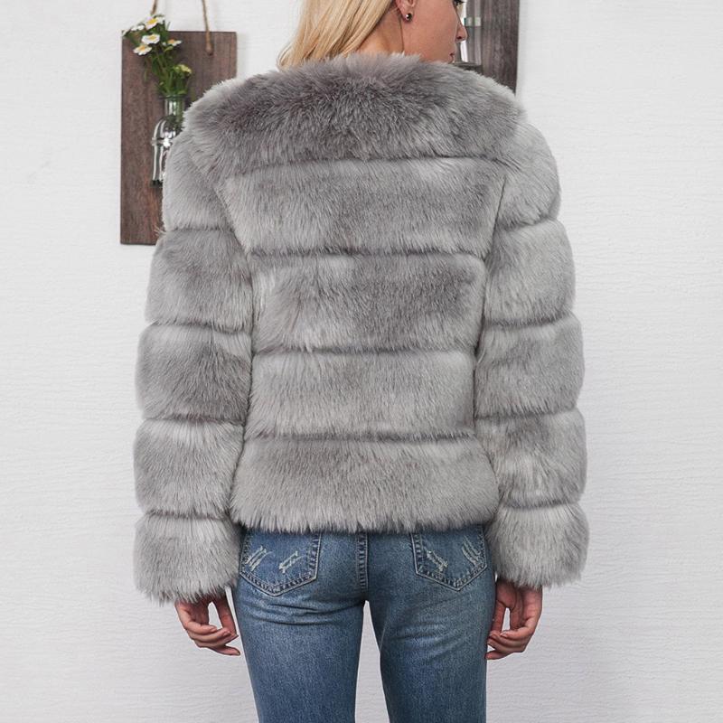 Women's Fur Mink Coats Women Winter Top Fashion Pink Faux Coat Elegant Thick Warm Outerwear Fake Jacket Chaquetas Mujer