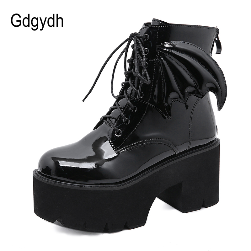 Gdgydh New Fashion Angel Wing Ankle Boots High Heels Patent Leather Womens Platform Boots Punk Gothic Sexy Model Shoes Prefect K78, Black shoes
Gdgydh New Fashion Angel Wing Ankle Boots High Heels Patent Leather Womens Platform Boots Punk Gothic Sexy Model Shoes Prefect K78, Black shoes