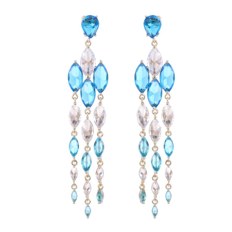 Dangle & Chandelier Korean Fashion Bilincolor Cubic Zricon Tong Tassel Drop Earrings For Women Waterdrop Bridal Wedding Statement Jewelry, Silver
Dangle & Chandelier Korean Fashion Bilincolor Cubic Zricon Tong Tassel Drop Earrings For Women Waterdrop Bridal Wedding Statement Jewelry, Silver
