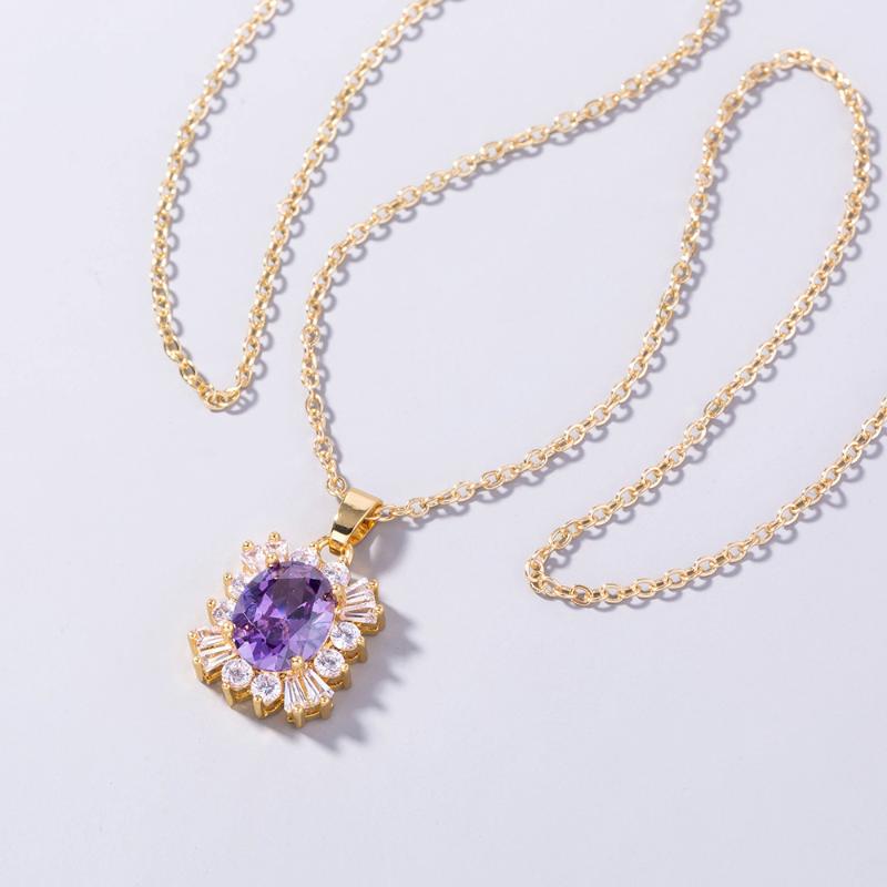 Pendant Necklaces 2021 Versatile Minimalist Shining Purple Zircon Necklace Fashion Small Fresh Clavicle Chain Female, Silver
Pendant Necklaces 2021 Versatile Minimalist Shining Purple Zircon Necklace Fashion Small Fresh Clavicle Chain Female, Silver