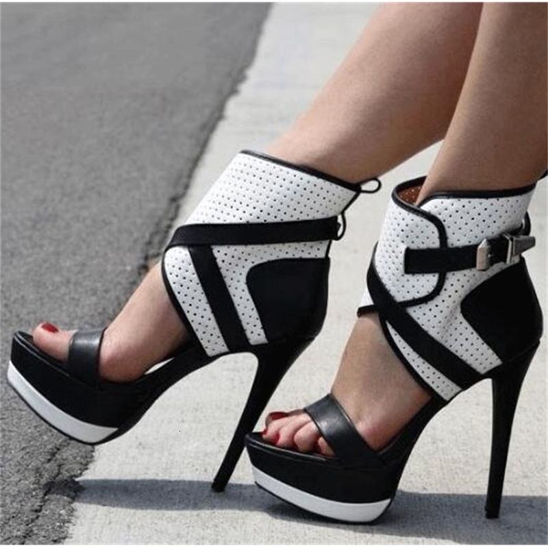 sandals summer mode white/leather black mixed colors of women high platform foot open-toe ladies ankle fixed heel shoes pgdf
sandals summer mode white/leather black mixed colors of women high platform foot open-toe ladies ankle fixed heel shoes pgdf