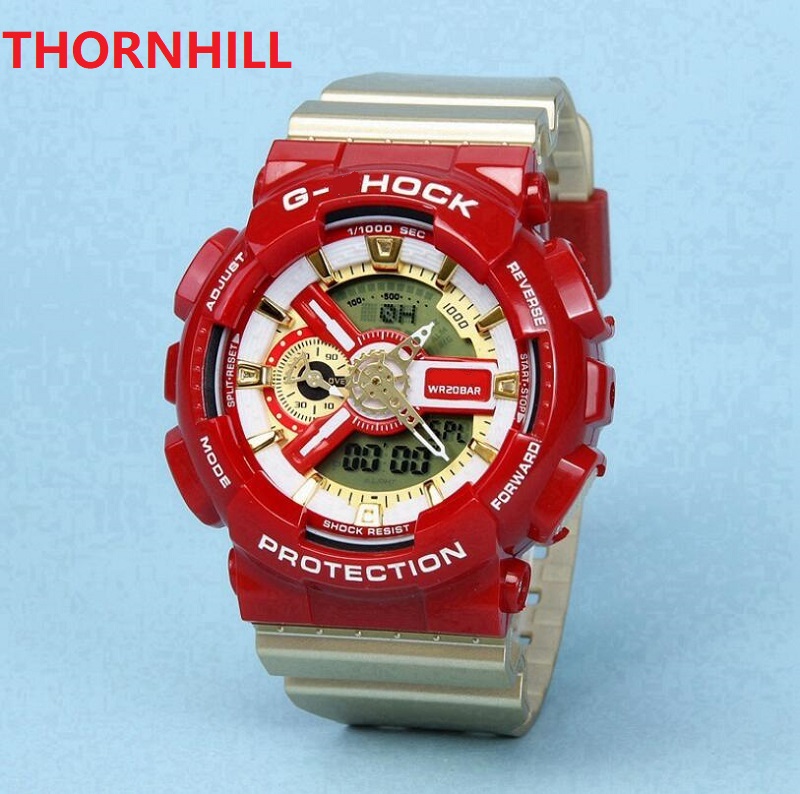 Dual Time Zone Electronic Army Military Quartz Digital LED Watch Women Men Sports Rubber Silicone sapphire luminous watches factory montre de luxe, As pic
Dual Time Zone Electronic Army Military Quartz Digital LED Watch Women Men Sports Rubber Silicone sapphire luminous watches factory montre de luxe, As pic
