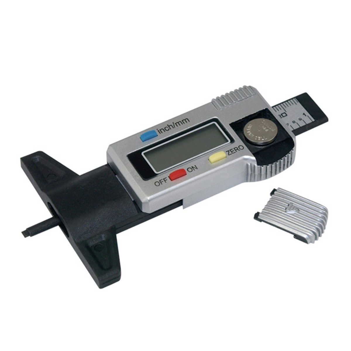 Mini LCD Car New Display Tread Depth Gauge 0-25.4mm ABS Digital Vernier Caliper mm/inch switch automatic shut off