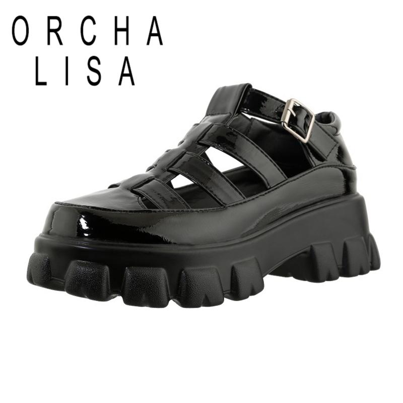 Dress Shoes ORCHALISA Fashion 2021 Women Sandals Close Toe Heels Thick Bottom Buckle Strap PVC Big Size 33-46 Casual Summer Breathable B2557, Black
Dress Shoes ORCHALISA Fashion 2021 Women Sandals Close Toe Heels Thick Bottom Buckle Strap PVC Big Size 33-46 Casual Summer Breathable B2557, Black