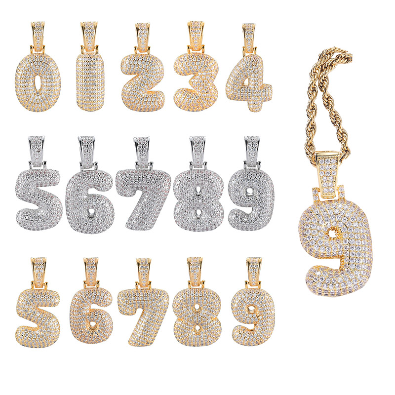 18K Gold Arabic Numerals pendant necklace 60cm chain hip hop jewelry set Copper iced out diamond Zircon number necklaces for women men will, Silver
18K Gold Arabic Numerals pendant necklace 60cm chain hip hop jewelry set Copper iced out diamond Zircon number necklaces for women men will, Silver