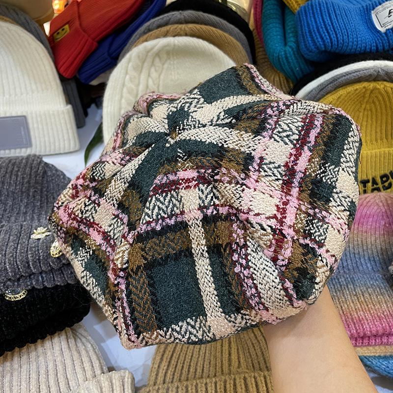 Berets 202112-XX Autumn England College Color Plaid Beret Hat Men Women Leisure Painter, Black
Berets 202112-XX Autumn England College Color Plaid Beret Hat Men Women Leisure Painter, Black
