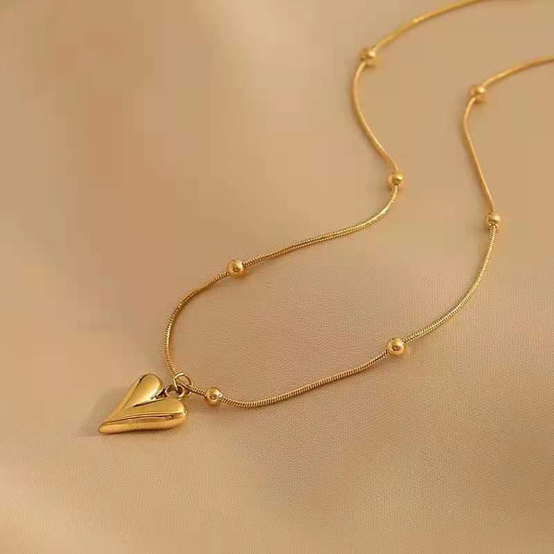 Pendant Necklaces Temperament Heart Chain Necklace For Women 2021 Stainless Steel Stylish Choker Jewelry Party Gift
Pendant Necklaces Temperament Heart Chain Necklace For Women 2021 Stainless Steel Stylish Choker Jewelry Party Gift