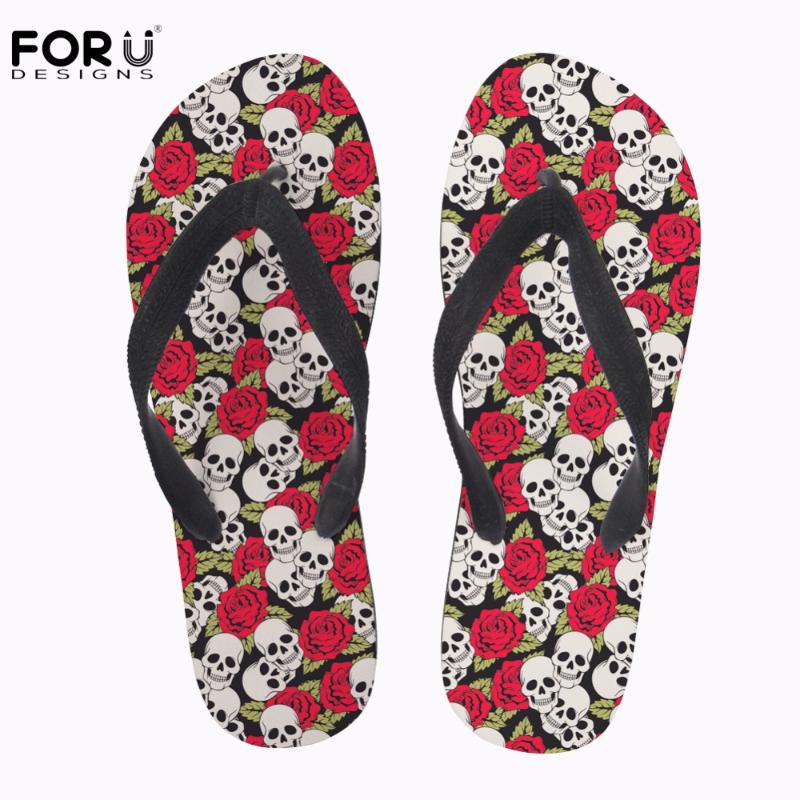 Slippers FORUDESIGNS Skull Pattern Summer Women Flip Flops Casual Slip-on House Woman Beach For Girls Female Zapatos, Black
Slippers FORUDESIGNS Skull Pattern Summer Women Flip Flops Casual Slip-on House Woman Beach For Girls Female Zapatos, Black