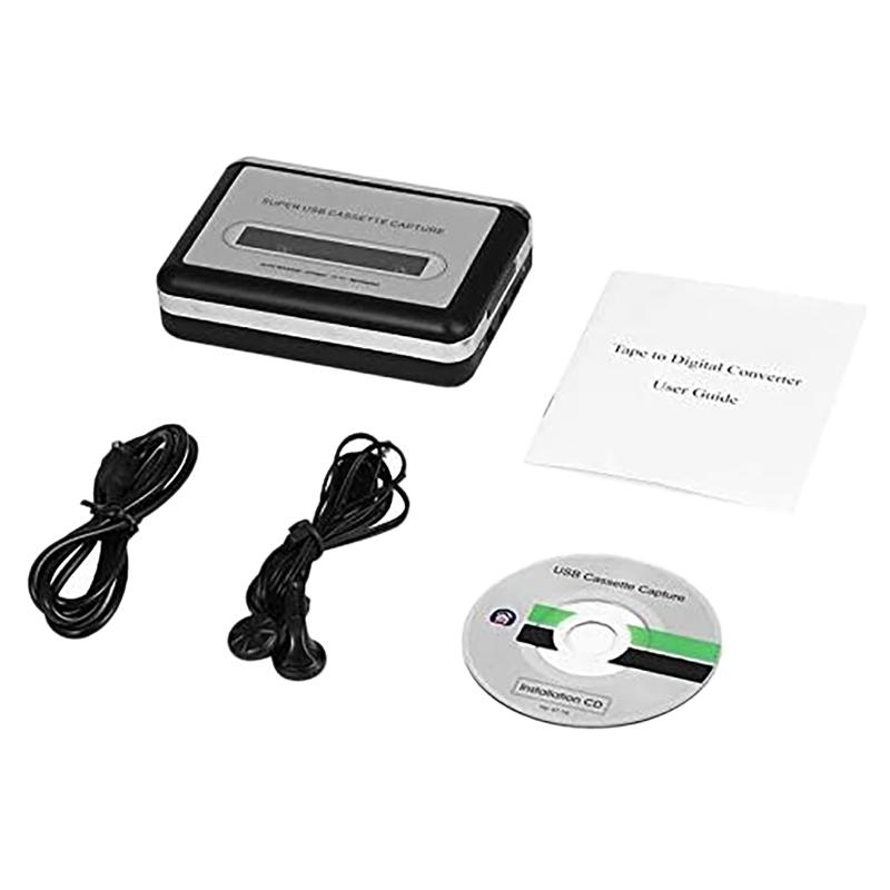Digital Voice Recorder Cassette Player,USB 2.0 Portable Tape Audio Walkman MP3 Converter USB Adapter
Digital Voice Recorder Cassette Player,USB 2.0 Portable Tape Audio Walkman MP3 Converter USB Adapter
