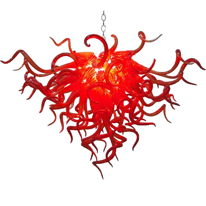 Artistic Pendant Lamp Modern Hand Blown Glass Chandelier Red Color Indoor Hanging Lamps Chihuly Style Chandeliers Light Fixtures 60 by 50 CM
Artistic Pendant Lamp Modern Hand Blown Glass Chandelier Red Color Indoor Hanging Lamps Chihuly Style Chandeliers Light Fixtures 60 by 50 CM