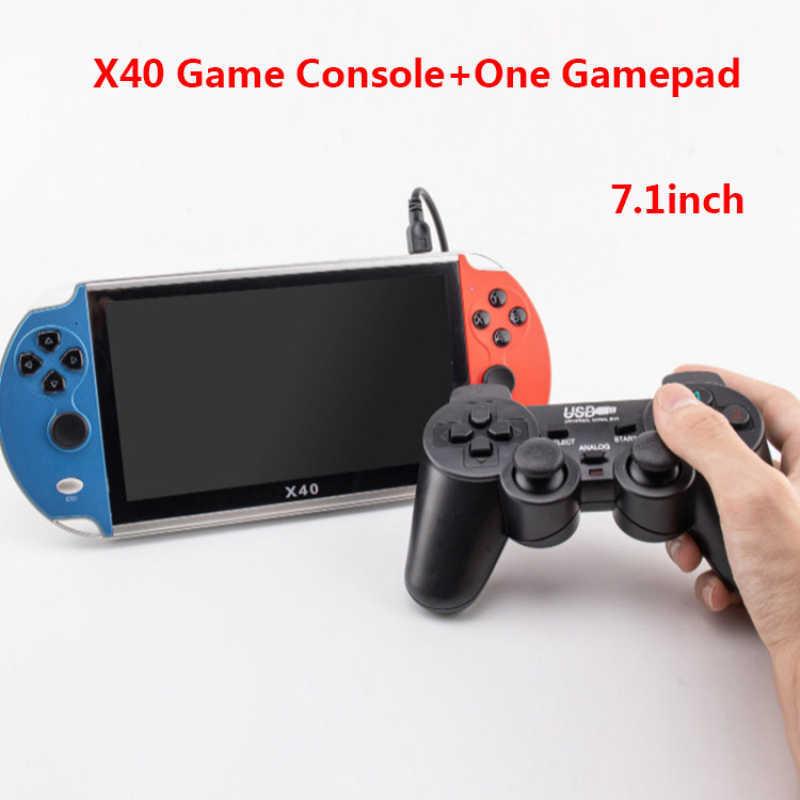 New X40 Video Game 7.1 Inch LCD Portable Handheld Retro Game Console Video MP4 Player TF Card For NES 3000 Classic Games H0828
New X40 Video Game 7.1 Inch LCD Portable Handheld Retro Game Console Video MP4 Player TF Card For NES 3000 Classic Games H0828
