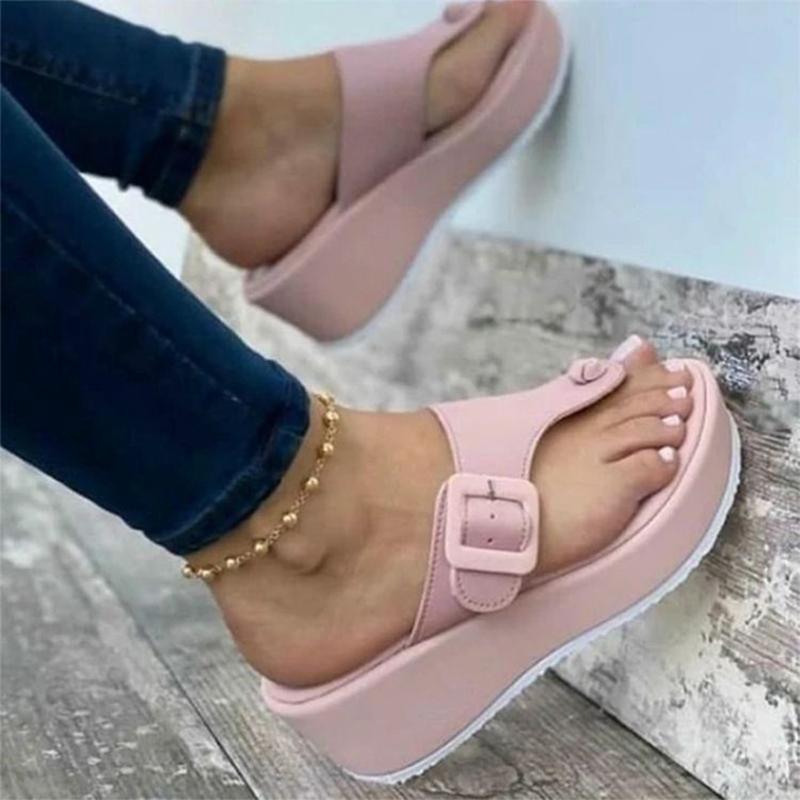 Women Buckle Slippers 2021 Summer Woman Platform Flip Flops Ladies Casual Wedges Female Comfort Beach Shoes Plus Size Women's, Red
Women Buckle Slippers 2021 Summer Woman Platform Flip Flops Ladies Casual Wedges Female Comfort Beach Shoes Plus Size Women's, Red