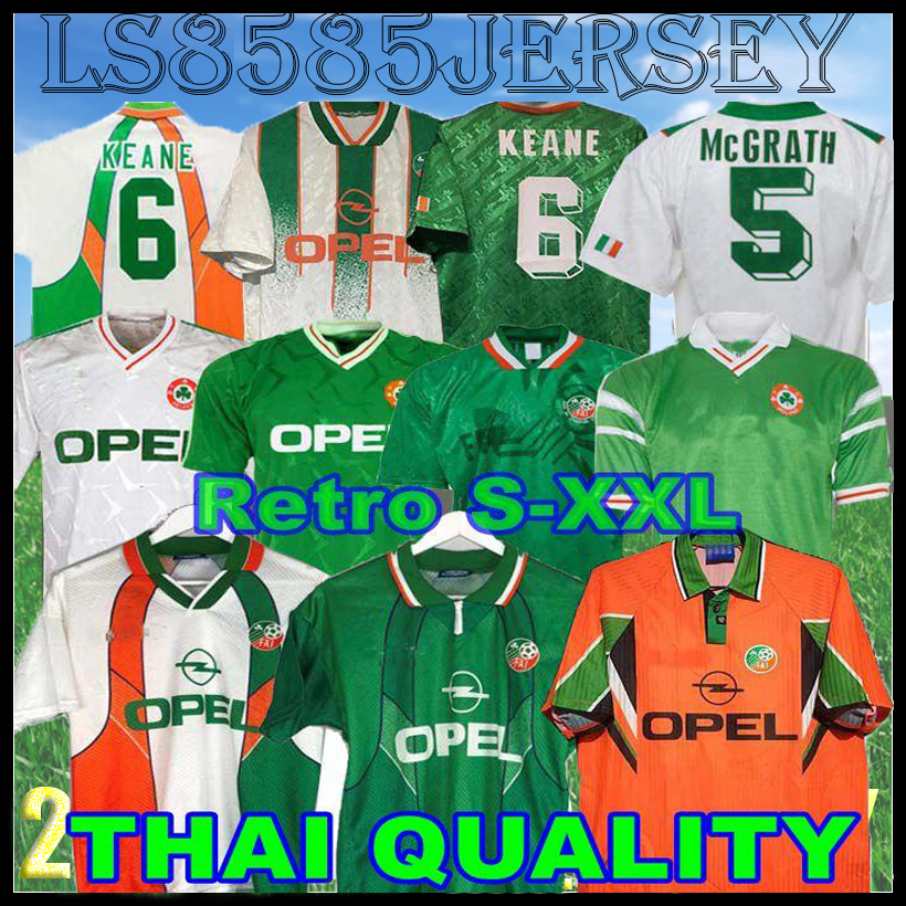 1990 1992 1994 1996 1988 Ireland retro home away soccer jerseys 90 93 94 world cup Ireland classic vintage Irish TOWNSEND STAUNTON HOUGHTON football shirts, Blue
1990 1992 1994 1996 1988 Ireland retro home away soccer jerseys 90 93 94 world cup Ireland classic vintage Irish TOWNSEND STAUNTON HOUGHTON football shirts, Blue