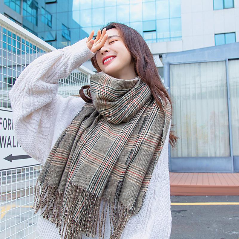 Scarves Korean 2022 Girl Autumn And Winter Fashion Warmth Imitation Cashmere Plaid Scarf Women Mid Length Fringed Shawl Wholesale
Scarves Korean 2022 Girl Autumn And Winter Fashion Warmth Imitation Cashmere Plaid Scarf Women Mid Length Fringed Shawl Wholesale