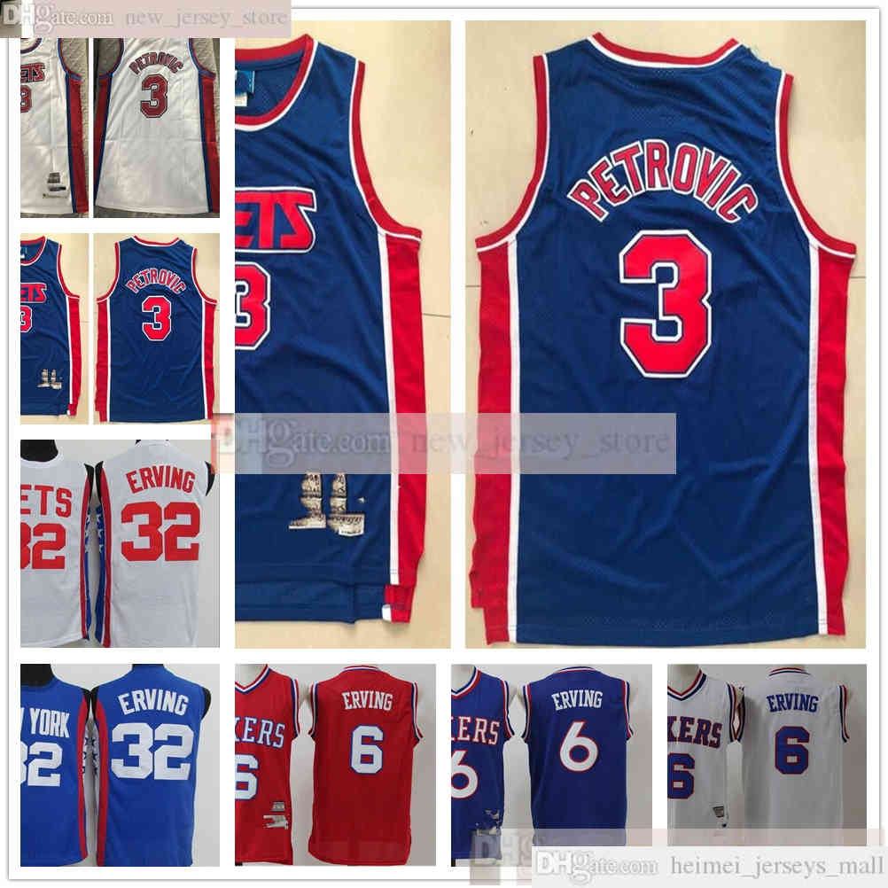 Retro Vintage Mens Alex 3 Petrovic Jersey Stitched Basketball Julius 32 Erving Blue White Red 6 Erving Jersey Size S-XXL, As the picture
Retro Vintage Mens Alex 3 Petrovic Jersey Stitched Basketball Julius 32 Erving Blue White Red 6 Erving Jersey Size S-XXL, As the picture
