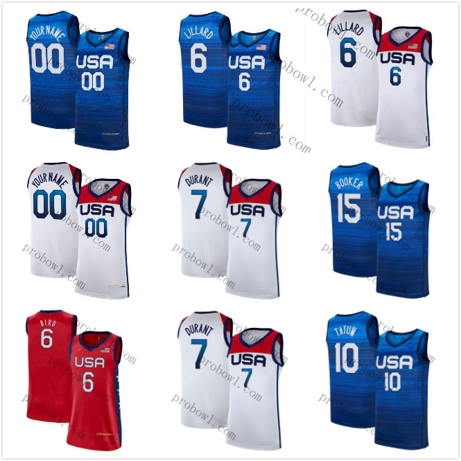 Team America 2021 USA Tokyo Summer OlympicsDamian 6 Lillard Kevin 7 Durant Jayson 10 Tatum Devin 15 Booker Lavender Dark Blue White Basketball Jersey, Wine red
Team America 2021 USA Tokyo Summer OlympicsDamian 6 Lillard Kevin 7 Durant Jayson 10 Tatum Devin 15 Booker Lavender Dark Blue White Basketball Jersey, Wine red