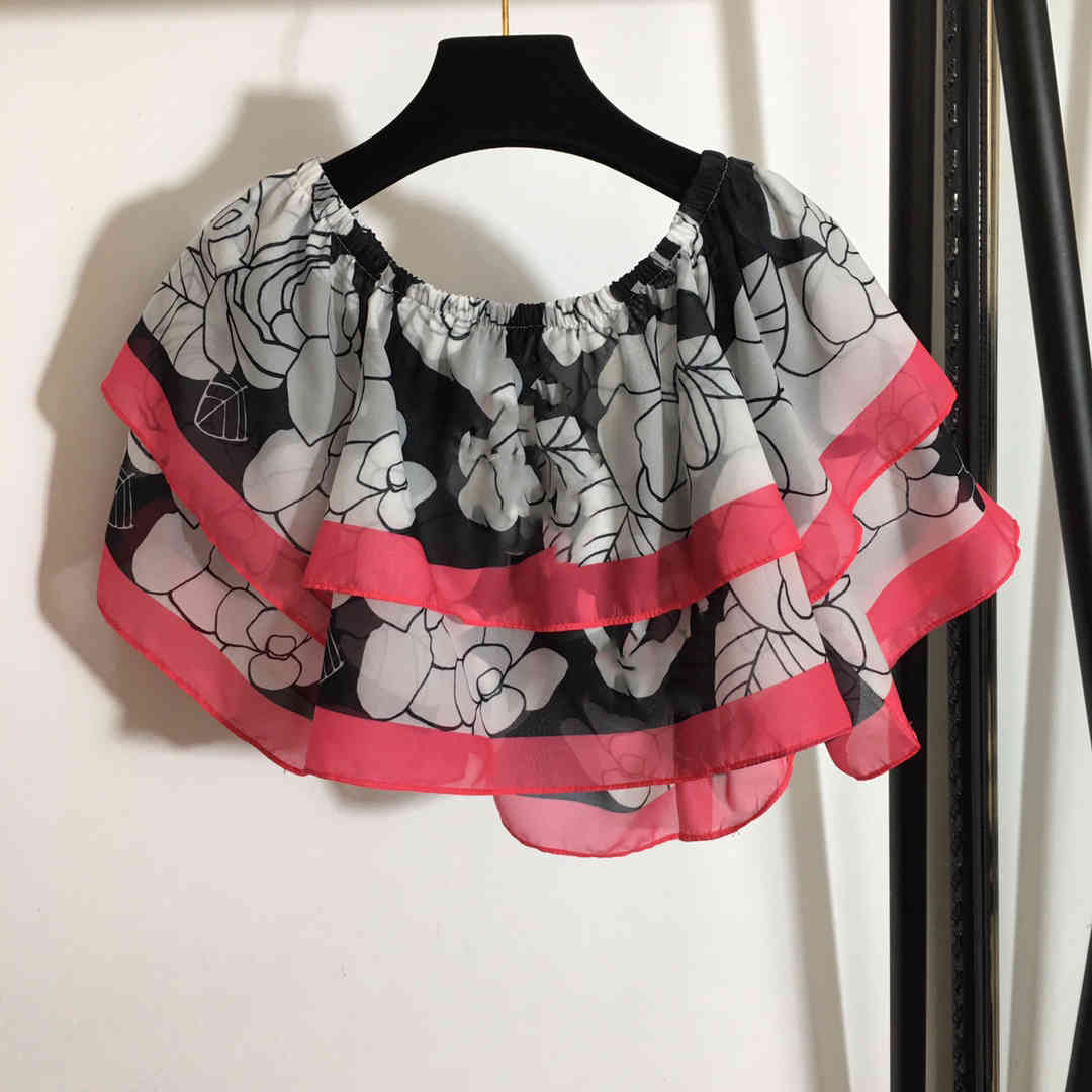 Designer sexy shirt for grils brand cc chiffon women casual shirts one-neck strapless high-end quality design clothes womens, Black
Designer sexy shirt for grils brand cc chiffon women casual shirts one-neck strapless high-end quality design clothes womens, Black