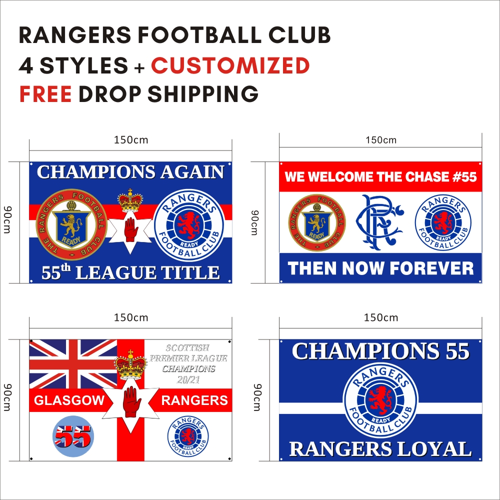 Custom 3x5ft Rangers FC Loyal Flag 2021 Champions Again 55th League Title Scottish Supporters Indoor Outdoor Hanging Decoration Banner
Custom 3x5ft Rangers FC Loyal Flag 2021 Champions Again 55th League Title Scottish Supporters Indoor Outdoor Hanging Decoration Banner