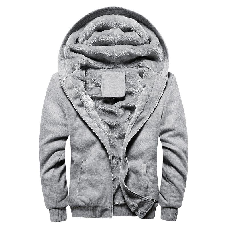 Men's Hoodies: Warm Fleece Zipper Coats For Winter Sports And Streetwear B3