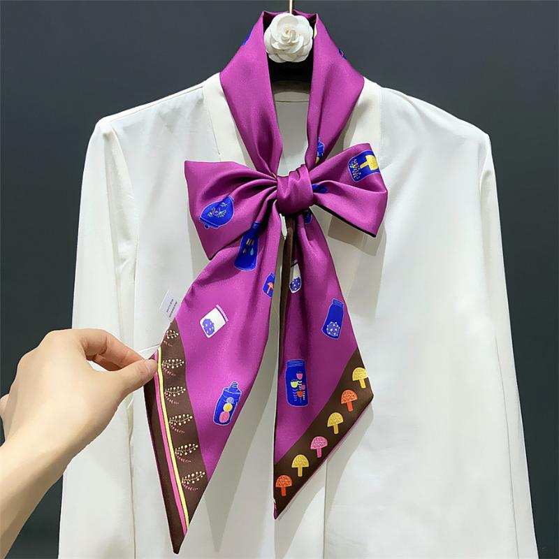 Scarves 2021 Spring Silk Scarf Brand Print Long Skinny Women Fashion Neckerchief Head Summer For Ladies
Scarves 2021 Spring Silk Scarf Brand Print Long Skinny Women Fashion Neckerchief Head Summer For Ladies