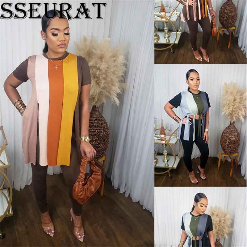 Women's Two Piece Pants SSEURAT Tracksuit Knot Tassel Patchwork Short Sleeve Tee And Suit Matching Set Outfits Sweatsuit, White
Women's Two Piece Pants SSEURAT Tracksuit Knot Tassel Patchwork Short Sleeve Tee And Suit Matching Set Outfits Sweatsuit, White