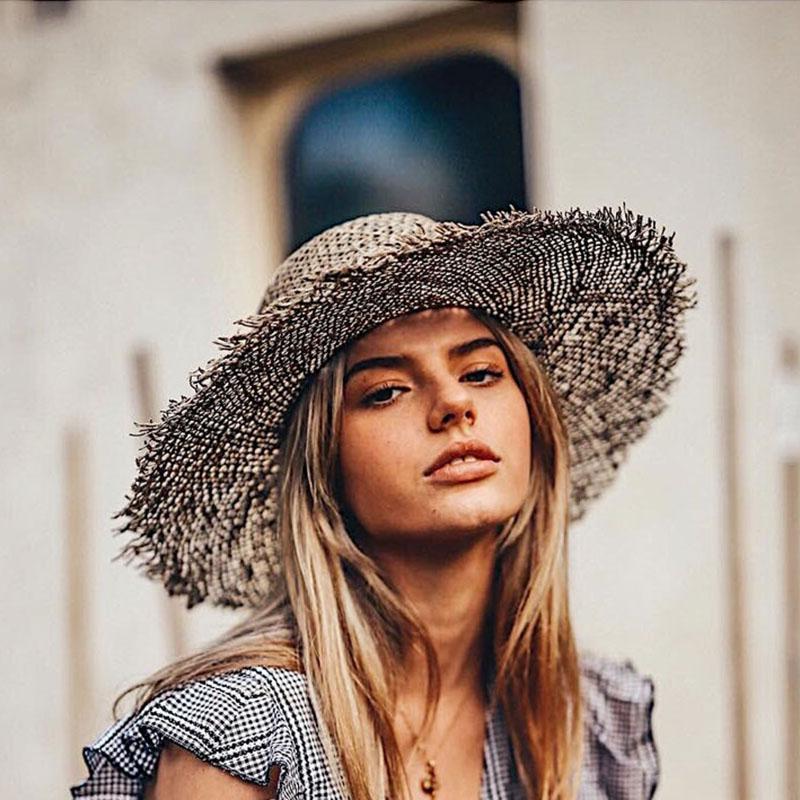 Wide Brim Hats Summer For Women Retro Flat Hat Hand-made Hollow Design Raffia Straw Ladies Outdoor Sun Protection Beach, A-natural color
Wide Brim Hats Summer For Women Retro Flat Hat Hand-made Hollow Design Raffia Straw Ladies Outdoor Sun Protection Beach, A-natural color