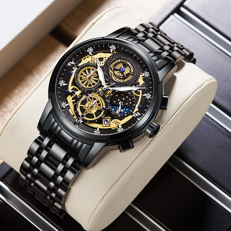 WISHDOIT 2021 New Casual Mens Watch Luxury Stainless Steel Waterproof Luminous Quartz Watch Mens Top Brand Chronographg, Black
WISHDOIT 2021 New Casual Mens Watch Luxury Stainless Steel Waterproof Luminous Quartz Watch Mens Top Brand Chronographg, Black