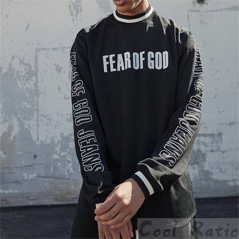 Top brand summer Fog fear of God hip hop mesh alphabet print high collar bottomed shirt long sleeve t-shirt men's and women's high street, White
Top brand summer Fog fear of God hip hop mesh alphabet print high collar bottomed shirt long sleeve t-shirt men's and women's high street, White