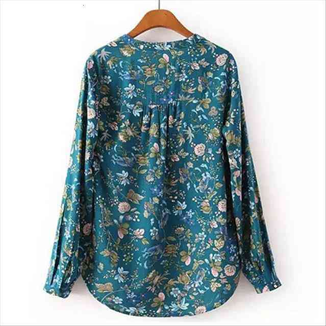 sales casual long sleeve women shirt v neck floral print chiffon irregular pattern, White
sales casual long sleeve women shirt v neck floral print chiffon irregular pattern, White