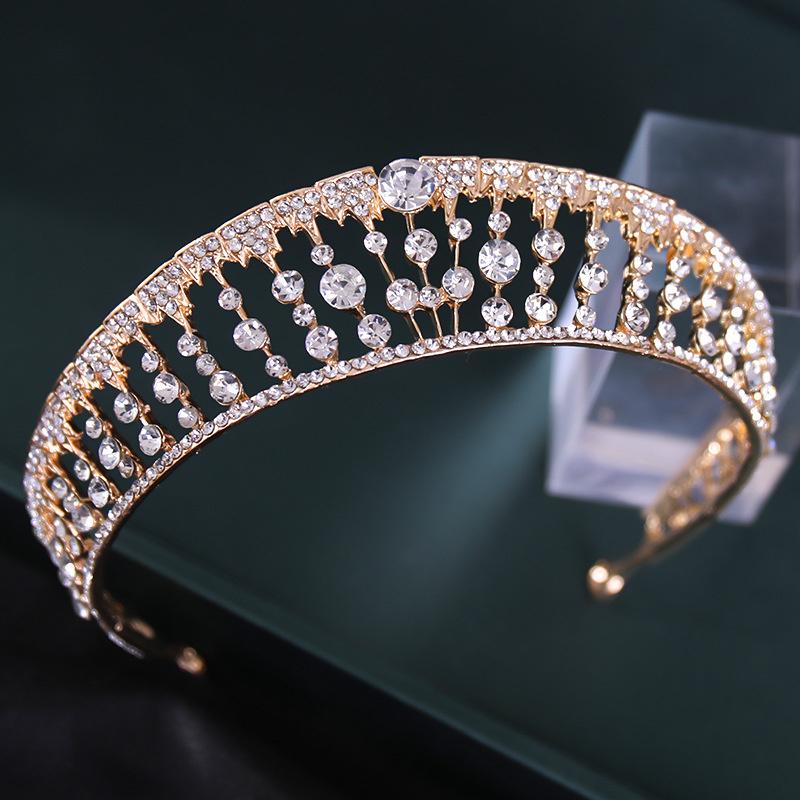 Hair Clips & Barrettes Luxuries Gorgeous Rhinestone Tiaras And Crowns For Women Wedding Jewelry Bride Crown Headdress Bridal Head Ornaments, Golden;silver
Hair Clips & Barrettes Luxuries Gorgeous Rhinestone Tiaras And Crowns For Women Wedding Jewelry Bride Crown Headdress Bridal Head Ornaments, Golden;silver