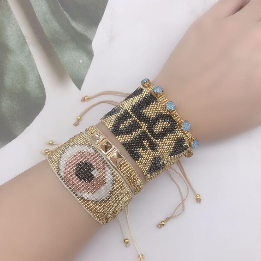 ZHONGVI Boho Bracelet Pulseras Mujer Moda Women Turkish Evil Eye Bracelets 2020 MIYUKI Jewelry Handmade Armband Crystal
ZHONGVI Boho Bracelet Pulseras Mujer Moda Women Turkish Evil Eye Bracelets 2020 MIYUKI Jewelry Handmade Armband Crystal