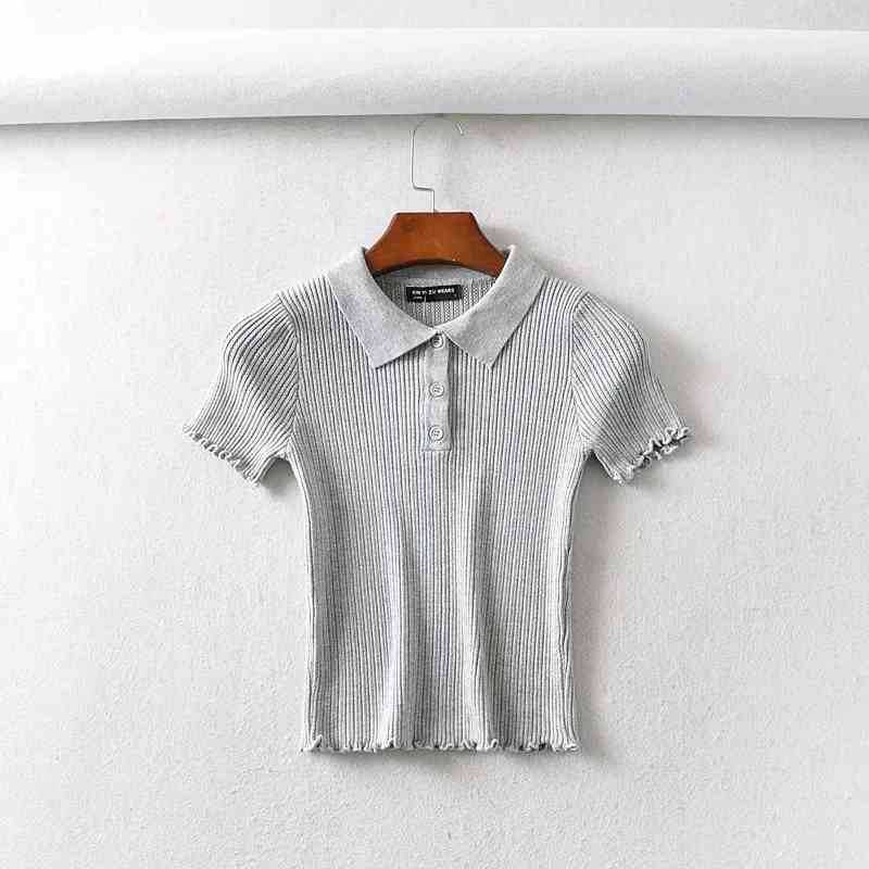 Summer Sexy crop top women short sleeve white t shirt solid cropped s mujer streetwear clothes ladies tee femme 210521