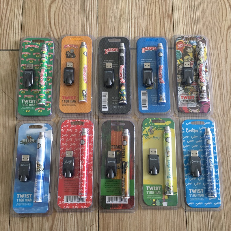 Backwoods Twist Battery 1100mah Runtz R & M Preheat Bottom Dial Variable Voltage BUD 1100 mAh Vape pen 510 Thread Batteries for Delta 8 Cart
Backwoods Twist Battery 1100mah Runtz R & M Preheat Bottom Dial Variable Voltage BUD 1100 mAh Vape pen 510 Thread Batteries for Delta 8 Cart
