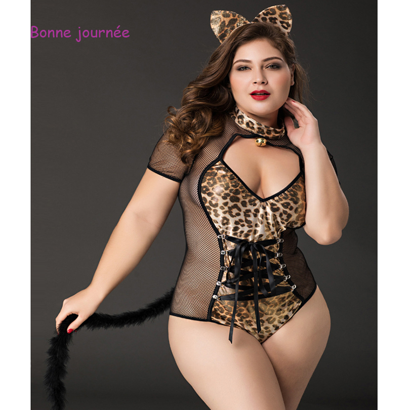 Plus Size Cat Lingerie Spots Leopard Sexy Costumes for Role Playing for Women Erotic Porno Kitten Lingerie Adult Cosplay Uniform
Plus Size Cat Lingerie Spots Leopard Sexy Costumes for Role Playing for Women Erotic Porno Kitten Lingerie Adult Cosplay Uniform