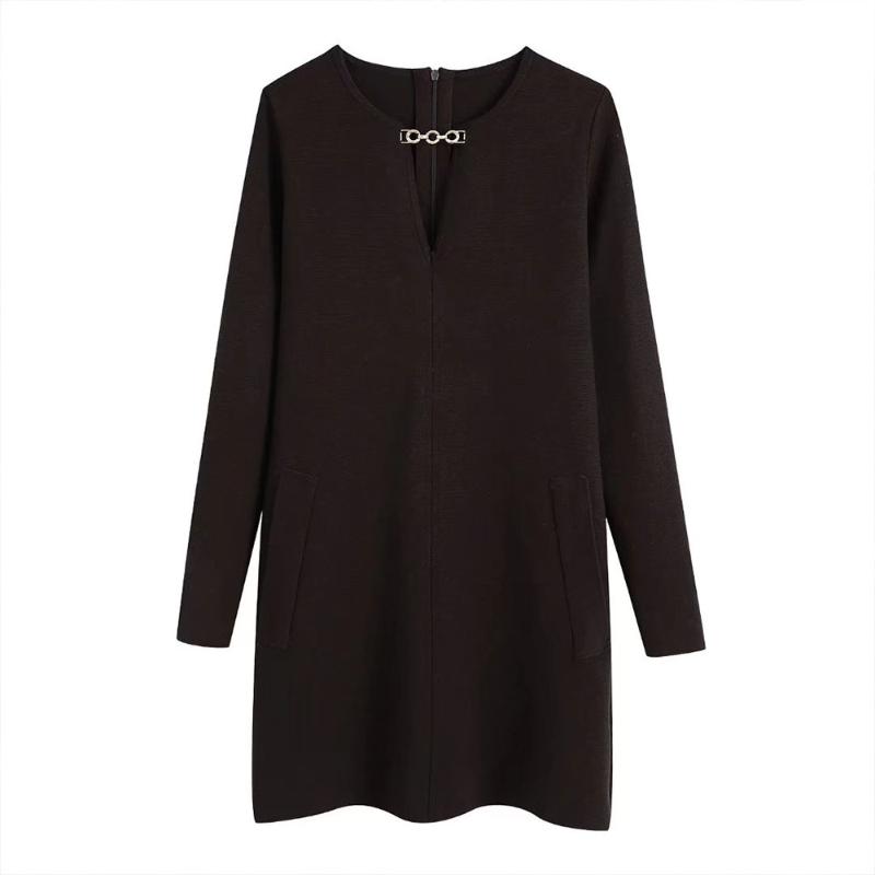 Casual Dresses DiYiG WOMAN Women's 2021 Fashion V-neck Neckline Chain Decoration Knit Dress Retro Round Neck Long Sleeve A-line Mini Skirt, Black;gray
Casual Dresses DiYiG WOMAN Women's 2021 Fashion V-neck Neckline Chain Decoration Knit Dress Retro Round Neck Long Sleeve A-line Mini Skirt, Black;gray