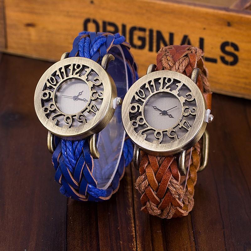 Wristwatches CCQ Vintage Braided Leather Hollow Out Arabic Numbers Watch Casual Women Bracelet Quartz Wrist Relogio Feminino, Red
Wristwatches CCQ Vintage Braided Leather Hollow Out Arabic Numbers Watch Casual Women Bracelet Quartz Wrist Relogio Feminino, Red