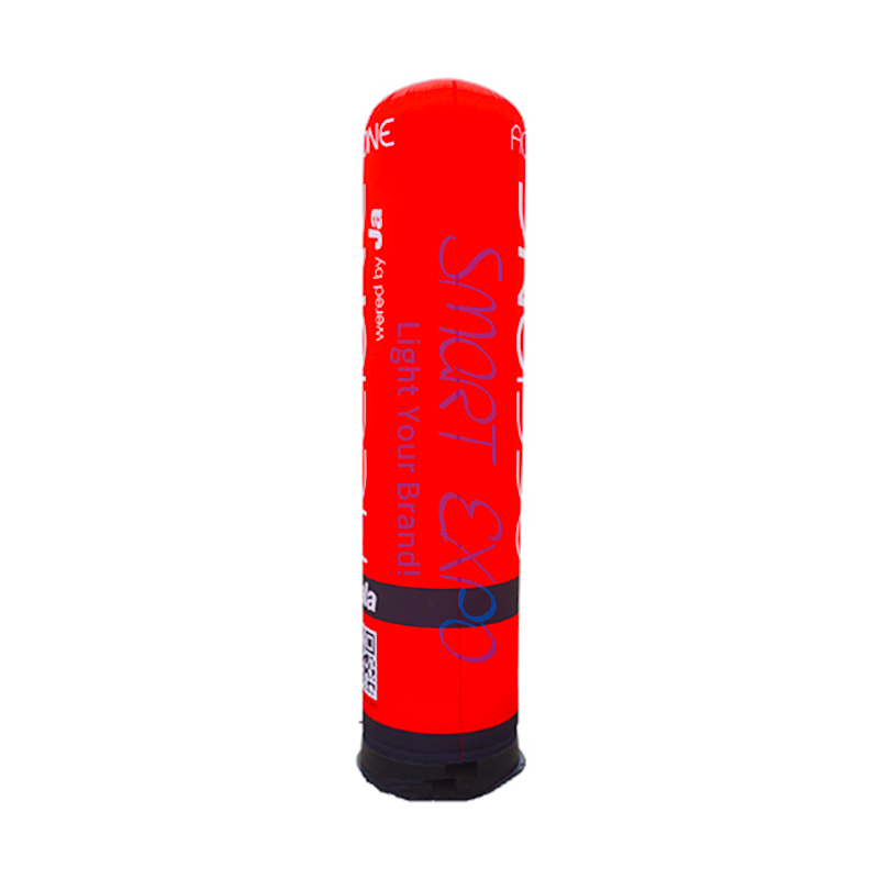 Custom Inflatable LED Advertising Pillar Column Dia0.46*2m with Full Color Printing and Illuminated Base Blower