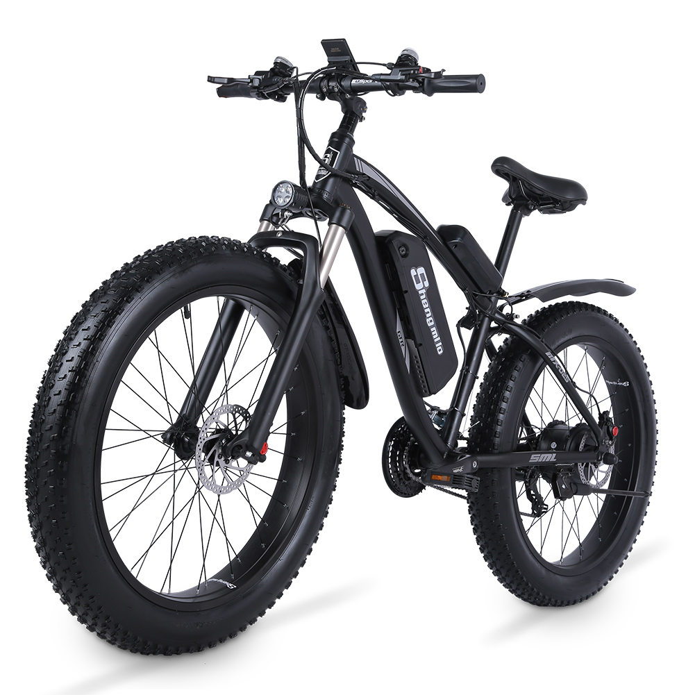 Shengmilo MX02S Electric 1000w Mountain Bike 17Ah 48V Li-ion City Fat Tire Bicycle E-bike Beach Cruise Unisex, 26 inches black
Shengmilo MX02S Electric 1000w Mountain Bike 17Ah 48V Li-ion City Fat Tire Bicycle E-bike Beach Cruise Unisex, 26 inches black