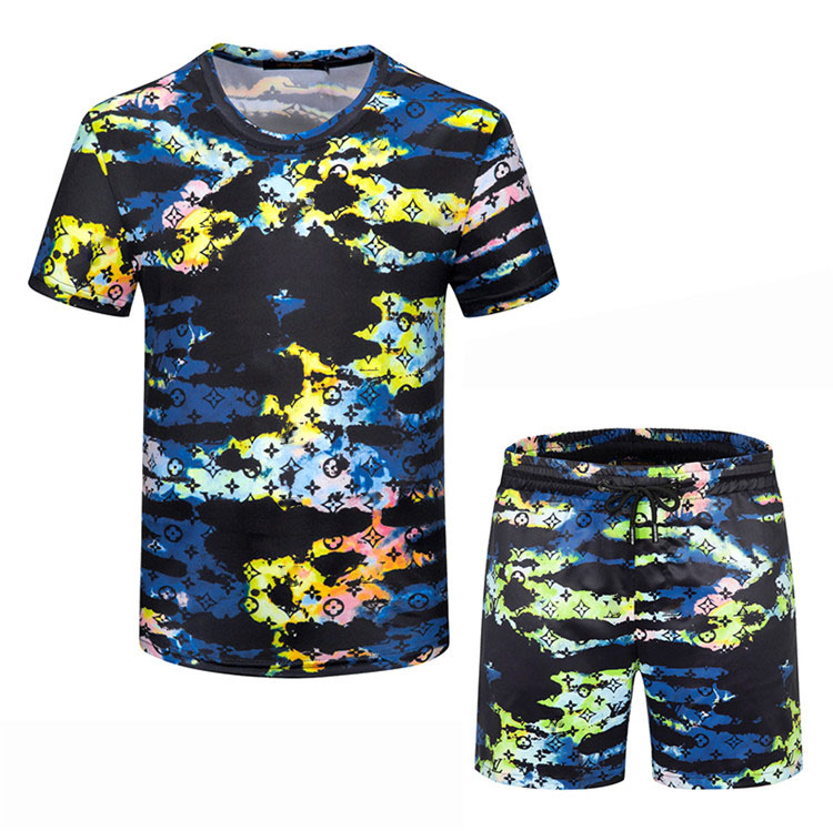 SHORTS SLEEVED SUIT Luxury Designers Summer Men Tracksuits Casual Shorts Sets Fashion Short Sleeve T-Shirt+Shorts 2 Pieces Suits
SHORTS SLEEVED SUIT Luxury Designers Summer Men Tracksuits Casual Shorts Sets Fashion Short Sleeve T-Shirt+Shorts 2 Pieces Suits