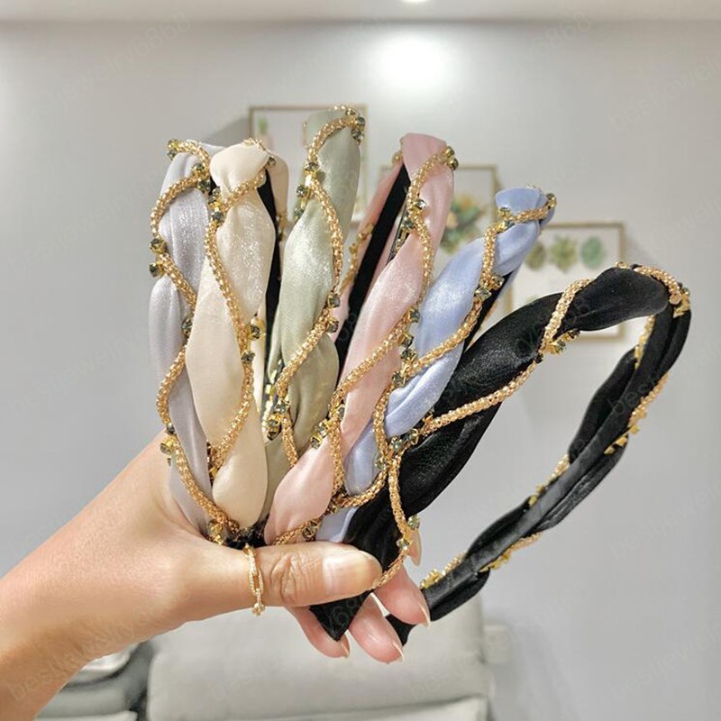2021 Fashion Women Candy Color Headband Shining Rhinestone Entangled Narrow-sided Hairband Exquisite Elegant Hair Accessories
2021 Fashion Women Candy Color Headband Shining Rhinestone Entangled Narrow-sided Hairband Exquisite Elegant Hair Accessories